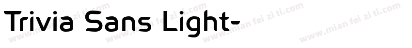 Trivia Sans Light字体转换
